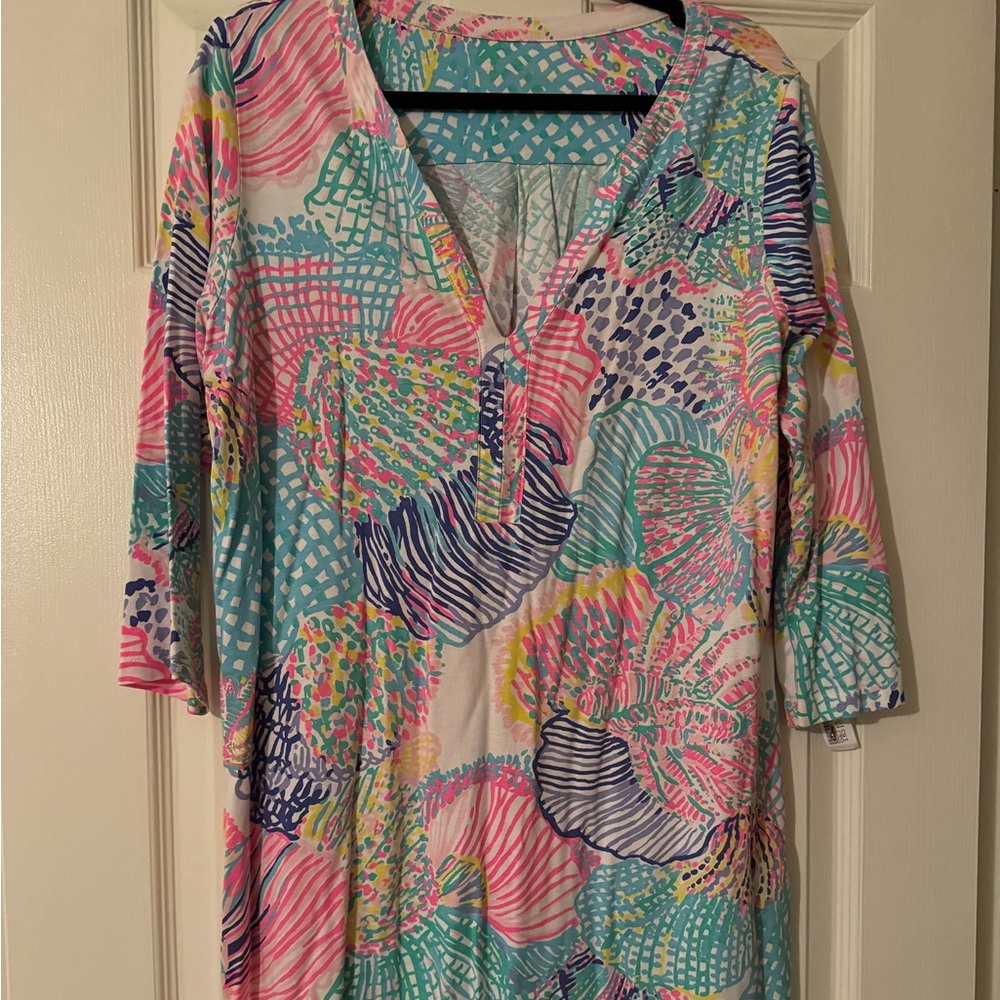 Lilly Pulitzer Colorful Floral Midi Dress